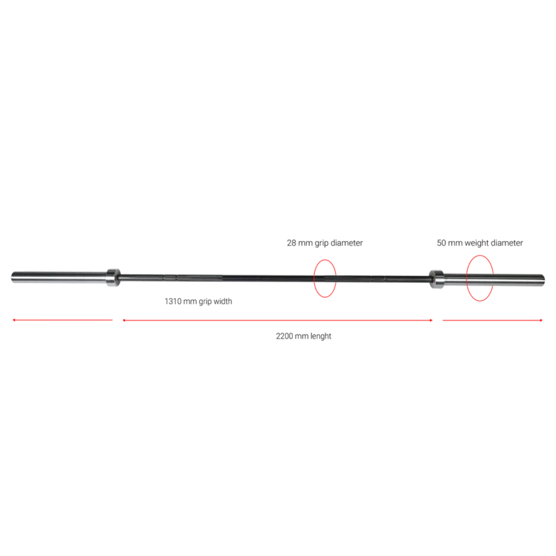 808 Gymleco Cross Hybrid Bar